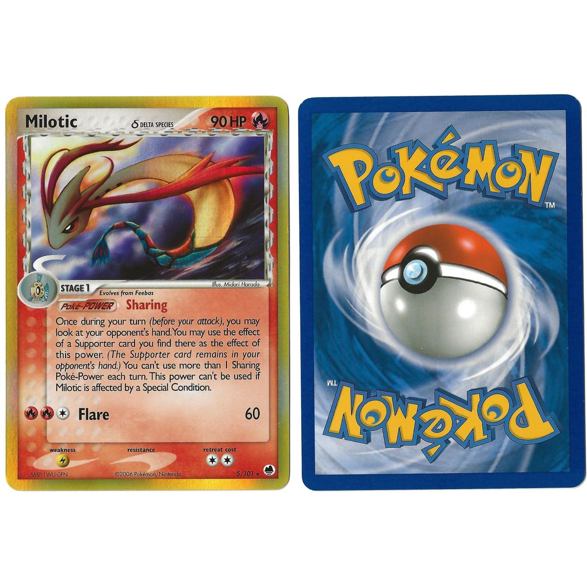 Item Milotic (3) 5/101 EX Île des Dragons Holo  Anglais Near Mint