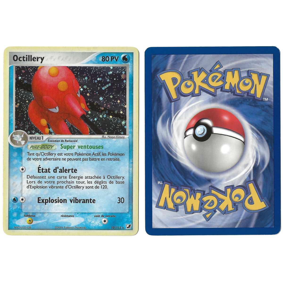 Octillery 10/115 EX Forces Cachées Holo  Français Voir Scan