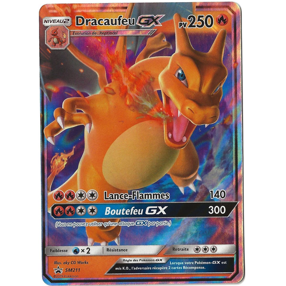 Dracaufeu GX - Ultra Rare - SM211