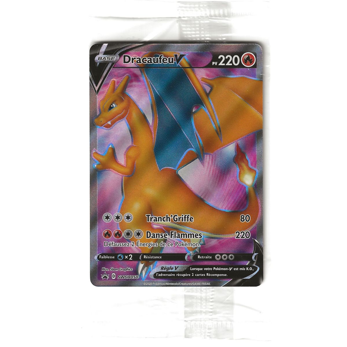 Item Dracaufeu V - Full Art Ultra Rare - SWSH050 *SCELLE*