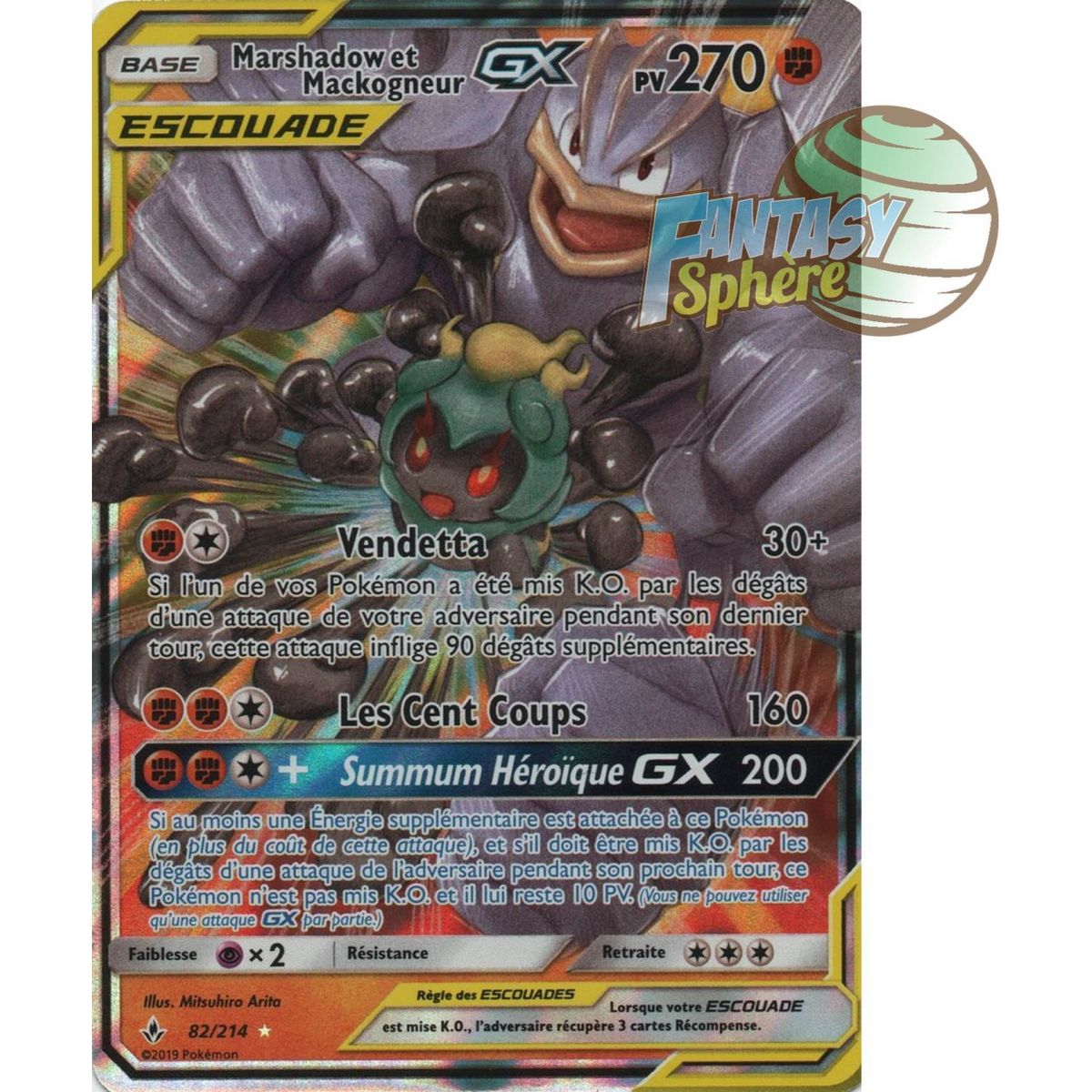 Marshadow & Mackogneur GX - Ultra Rare 82/214 - Soleil et Lune 10 Alliance Infaillible