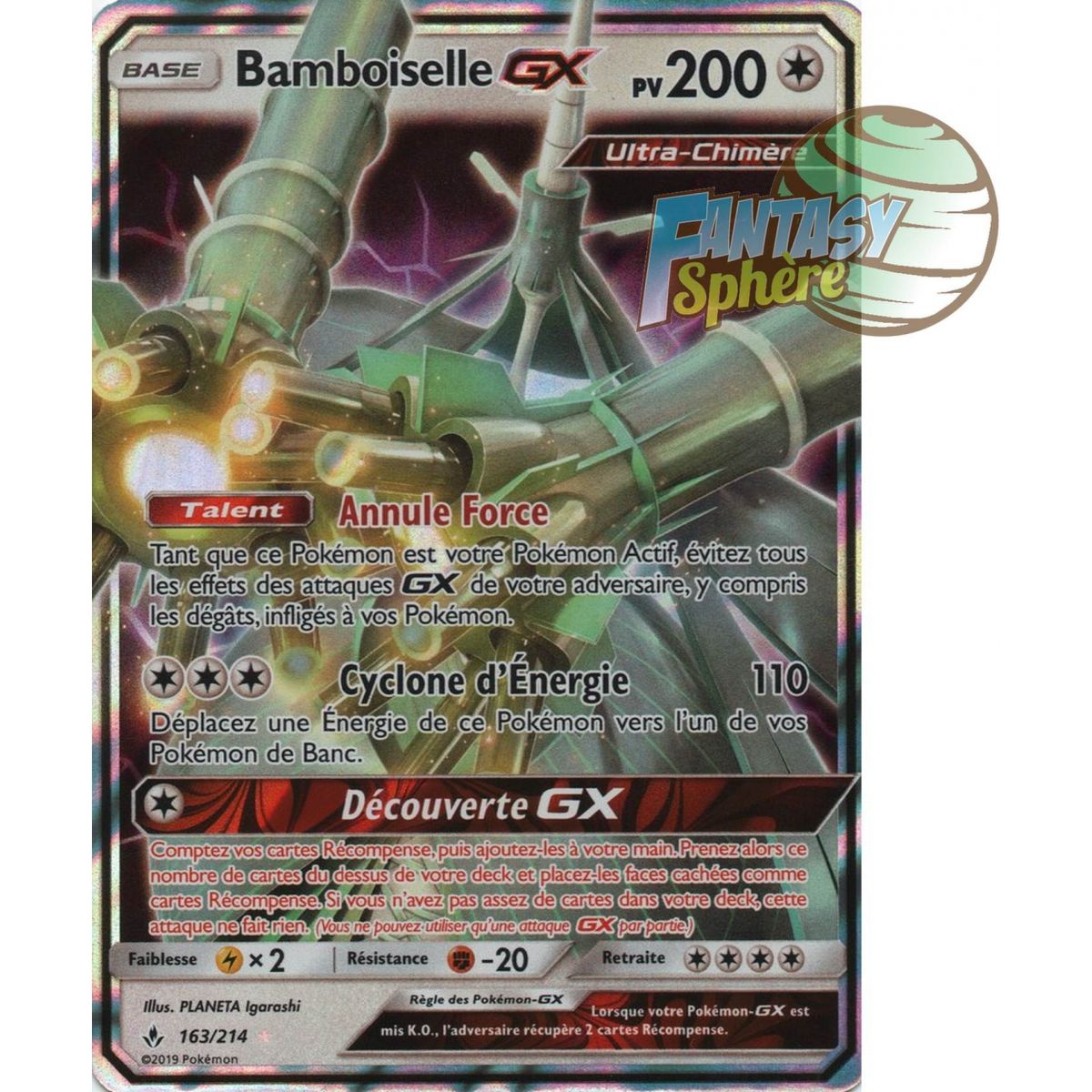 Bamboiselle GX - Ultra Rare 163/214 - Soleil et Lune 10 Alliance Infaillible