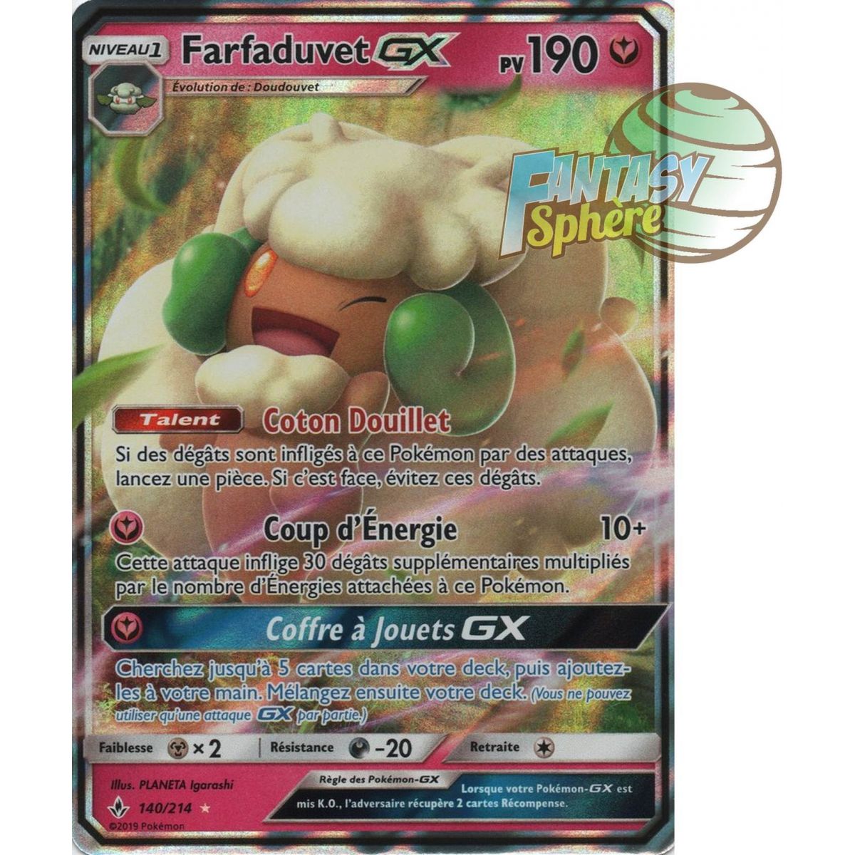 Item Farfaduvet GX - Ultra Rare 140/214 - Soleil et Lune 10 Alliance Infaillible