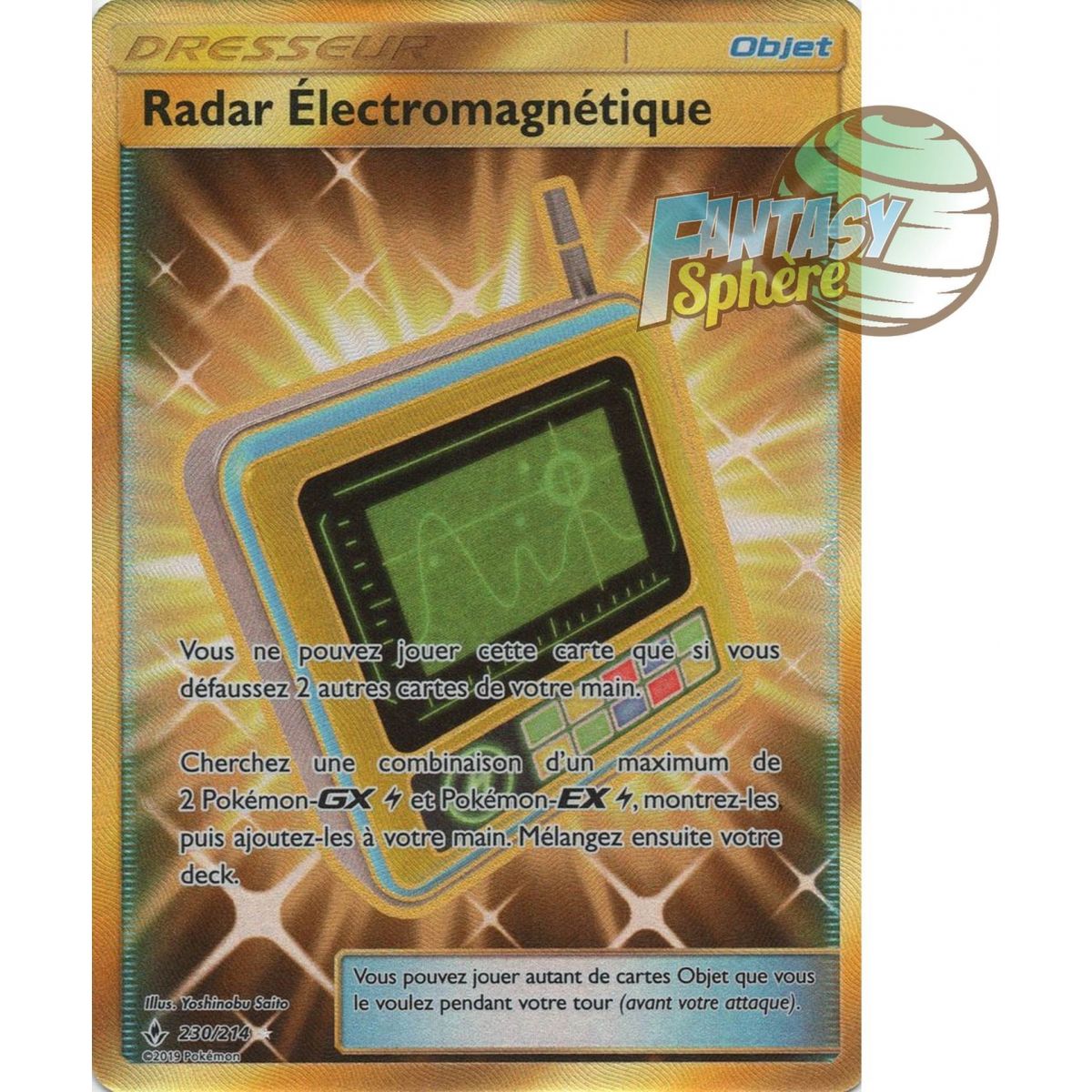 Radar Électromagnétique - Secret Rare 230/214 - Soleil et Lune 10 Alliance Infaillible