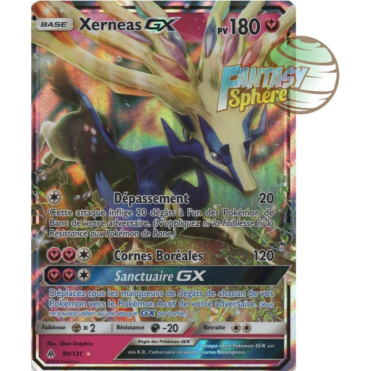 Xerneas GX - Ultra Rare 90/131 - Soleil et Lune 6 Lumière Interdite