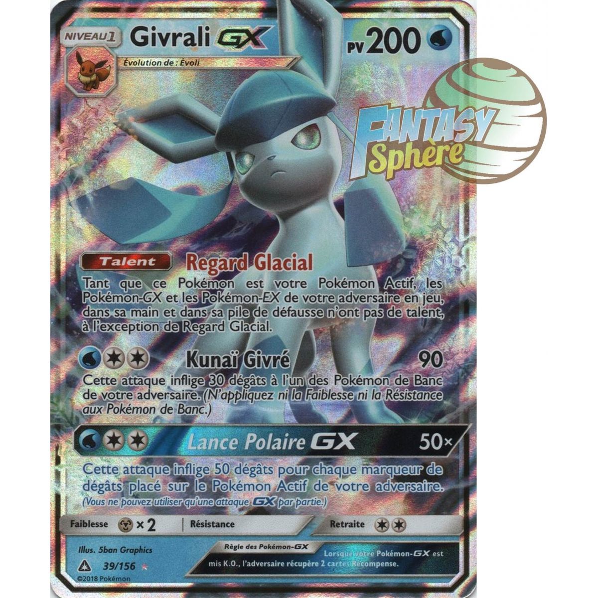 Givrali GX - Ultra Rare 39/156 - Soleil et Lune 5 Ultra Prisme