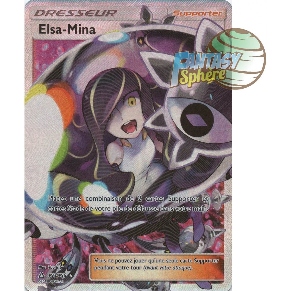 Elsa-Mina - Full Art Ultra Rare  153/156 - Soleil et Lune 5 Ultra Prisme