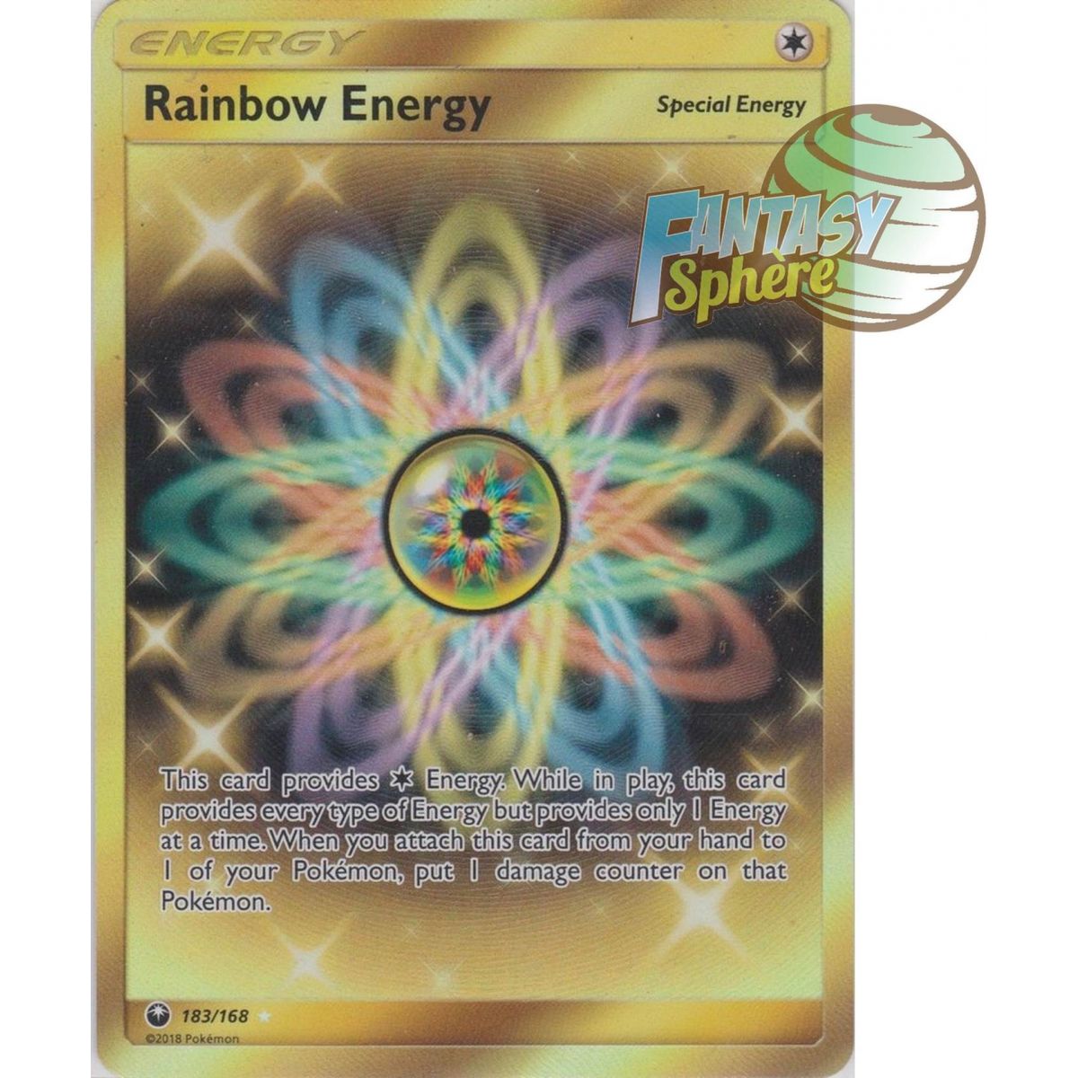 Énergie Multicolore - Secret Rare 183/168 - Soleil et Lune 7 Tempête Céleste