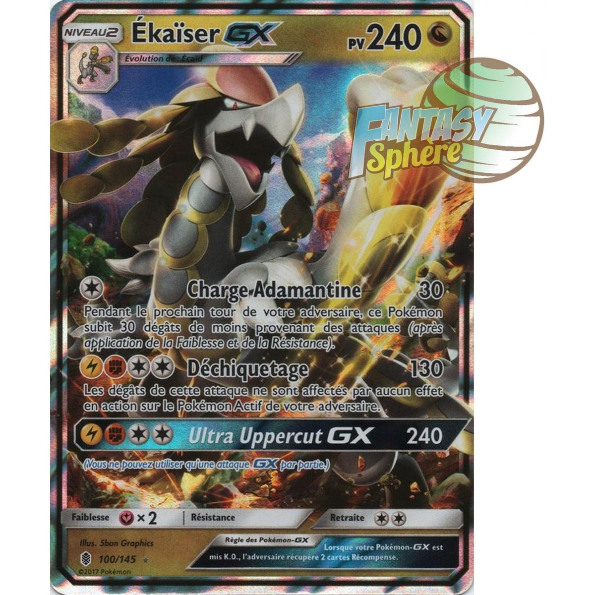 Item Ékaïser GX - Ultra Rare 100/145 - Soleil et Lune 2 Gardiens Ascendants