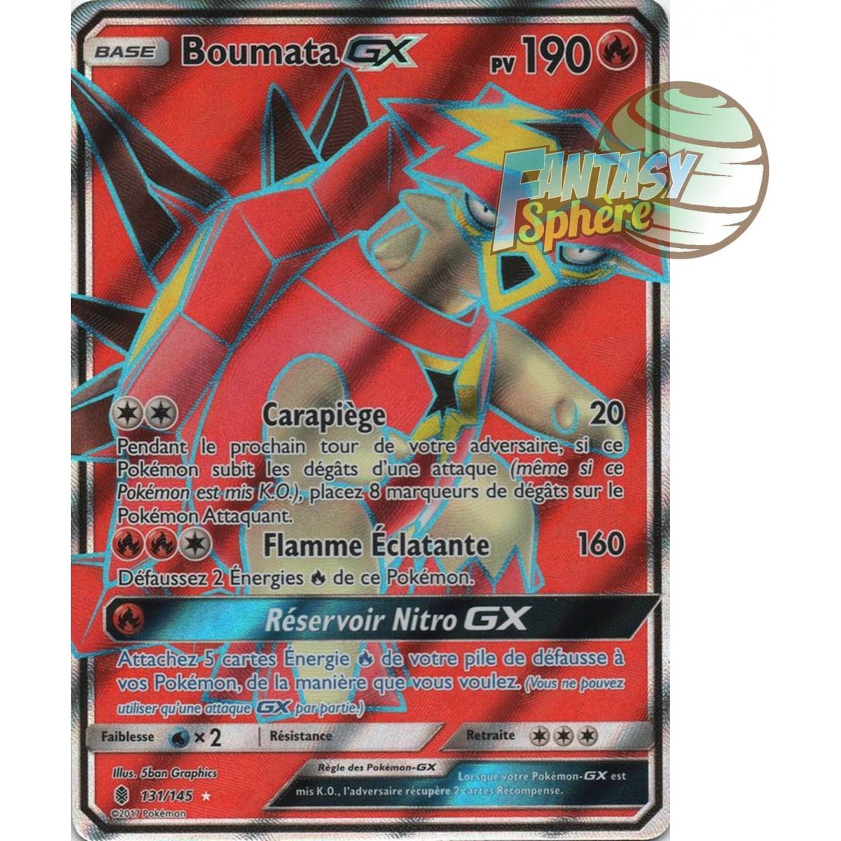 Boumata GX - Full Art Ultra Rare  131/145 - Soleil et Lune 2 Gardiens Ascendants