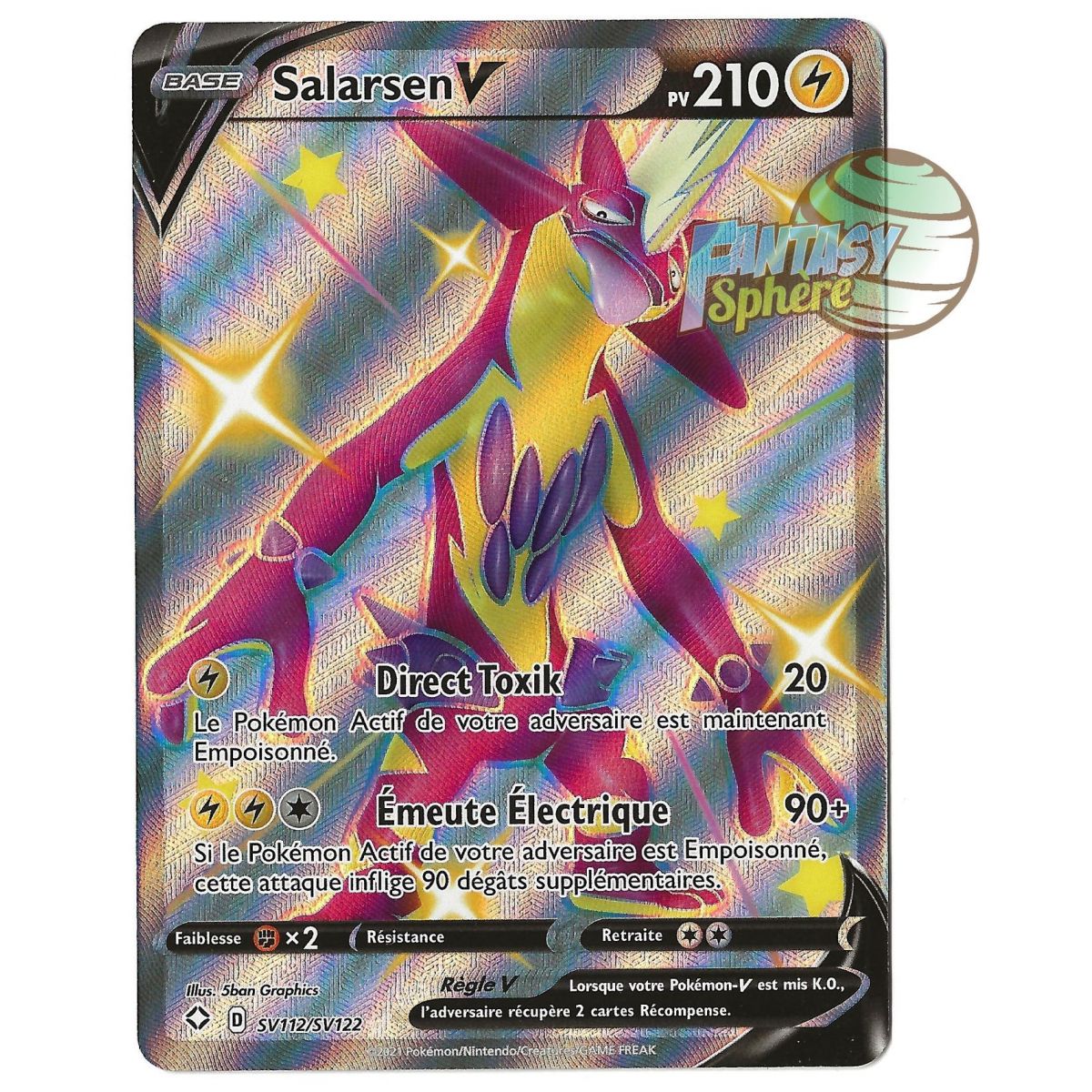 Item Salarsen V - Full Art Ultra Rare SV112/SV122 - Epee et Bouclier Destinées Radieuses