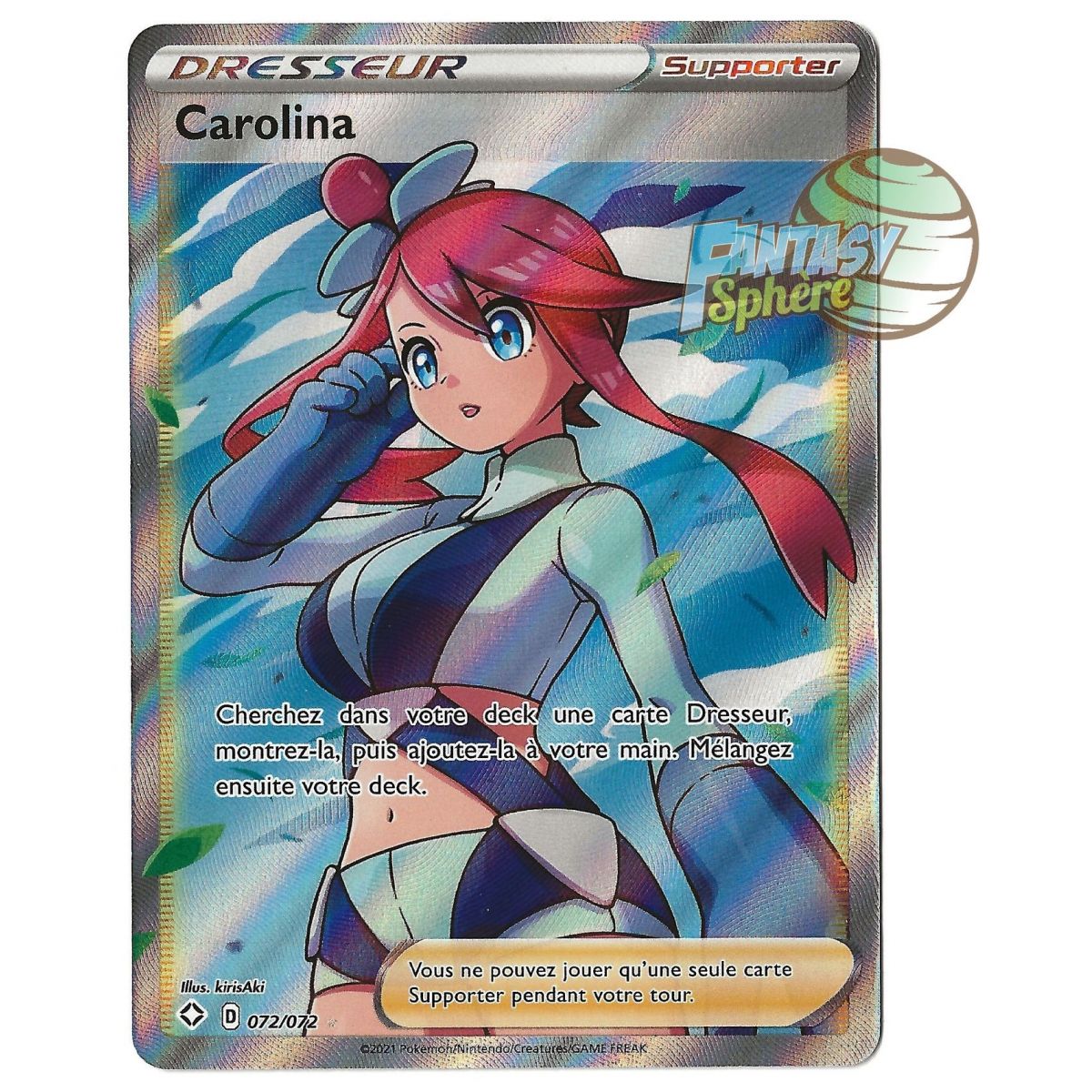 Carolina - Full Art Ultra Rare 72/72 - Epee et Bouclier Destinées Radieuses