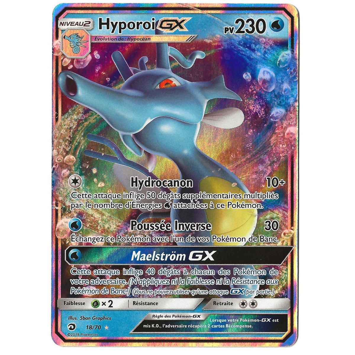 Hyporoi GX - Ultra Rare 18/70 - Soleil et Lune 7.5 Majesté des Dragons