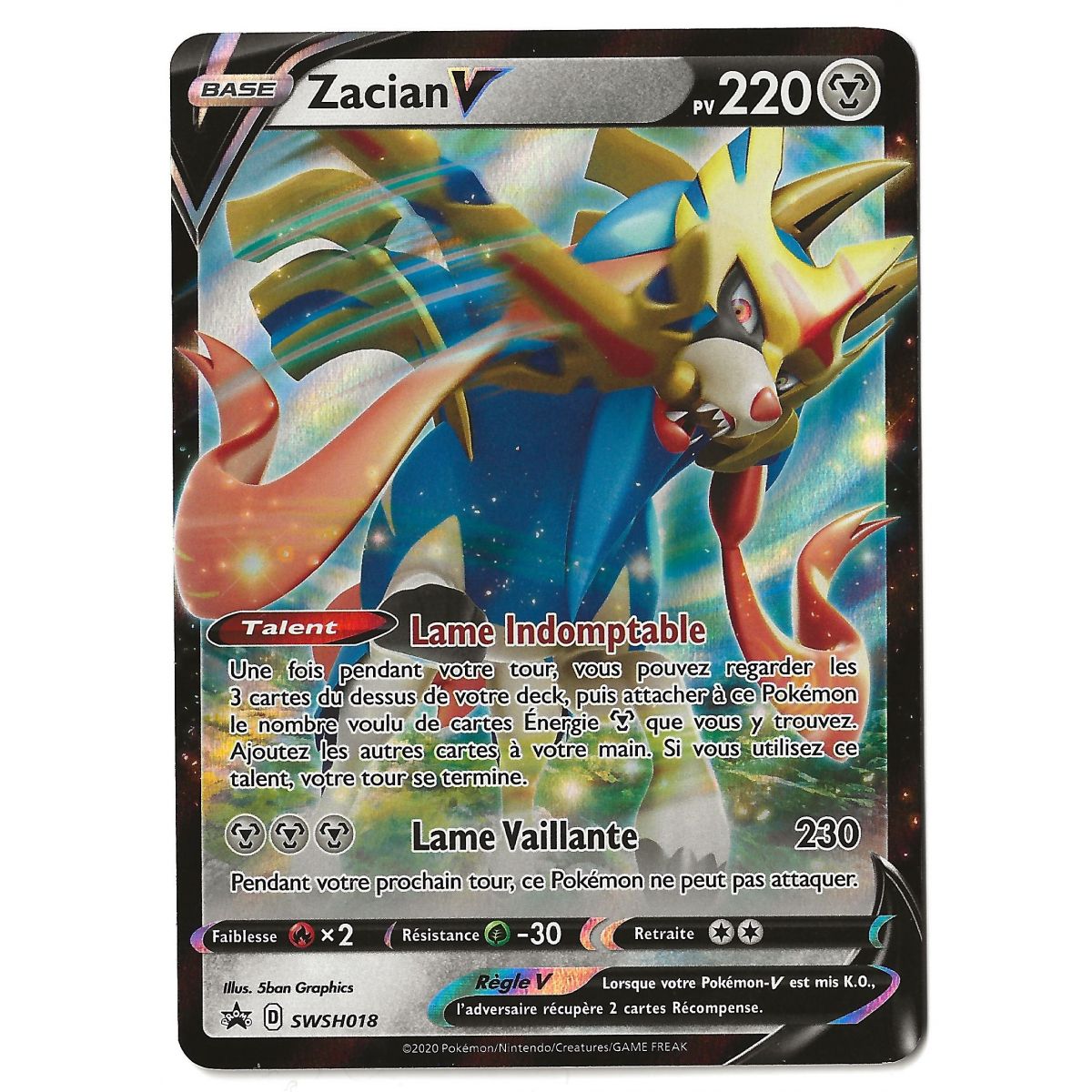 Item Zacian V - Ultra Rare - SWSH018