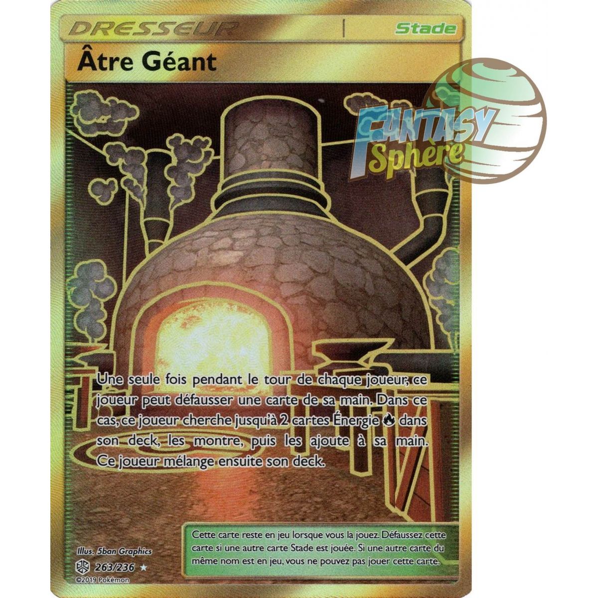 Item Âtre Géant - Secret Rare 263/236 - Soleil et Lune 12 Éclipse Cosmique