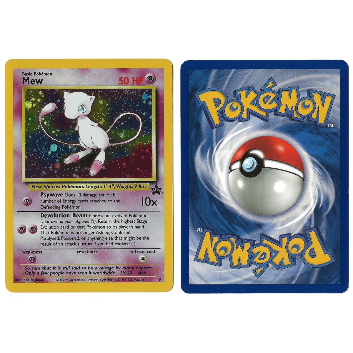 Mew 9 Promo Holo Unlimited Anglais Voir Scan