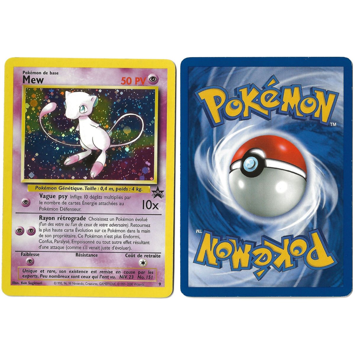 Mew (1) 9 Promo Holo Unlimited Français Voir Scan
