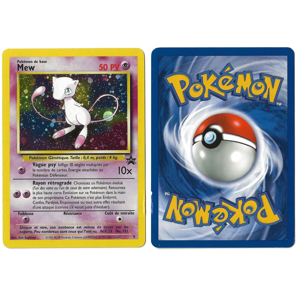 Mew (2) 9 Promo Holo Unlimited Français Voir Scan