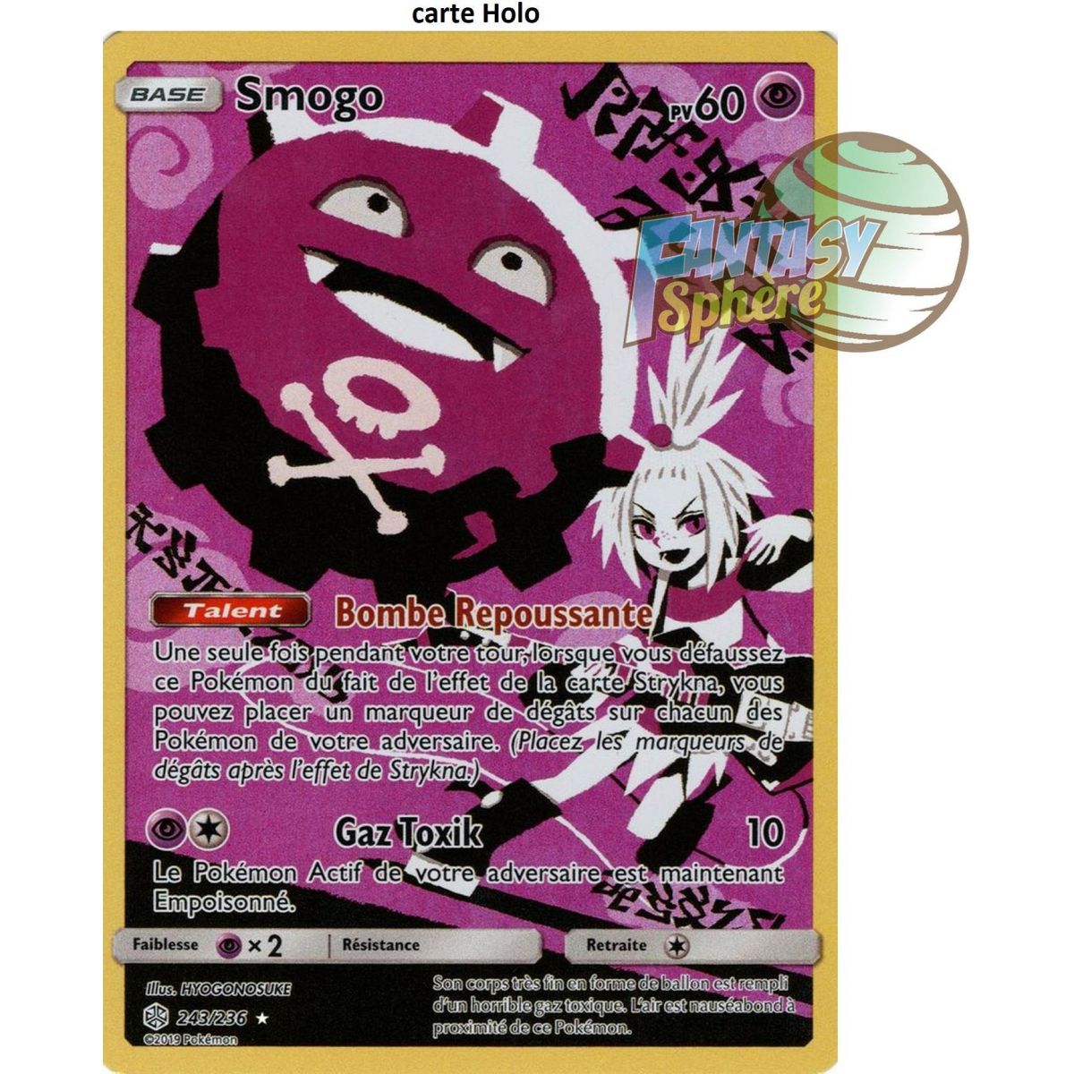 Item Smogo - Holo Rare 243/236 - Soleil et Lune 12 Éclipse Cosmique