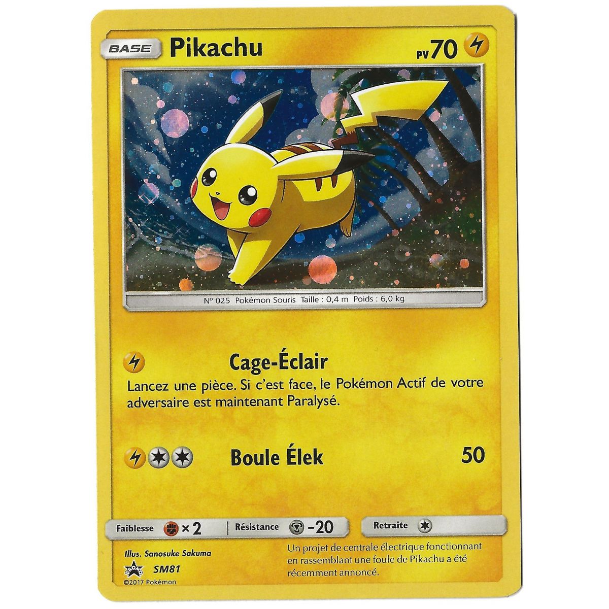 Pikachu - Holo Rare - SM81