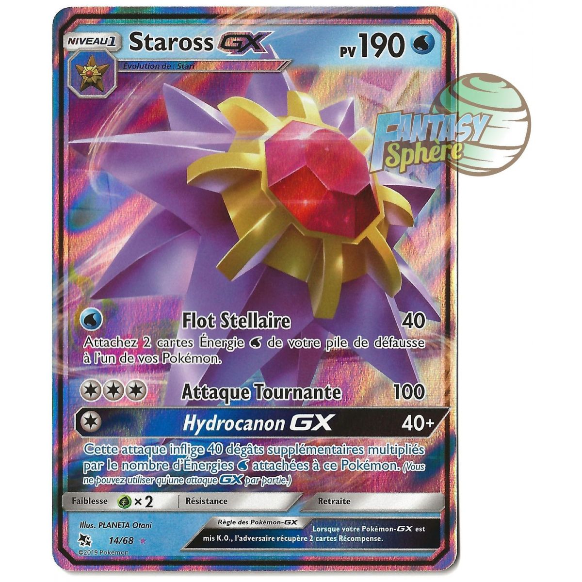 Staross GX - Ultra Rare 14/68 - Soleil et Lune 11.5 Destinees Occultes