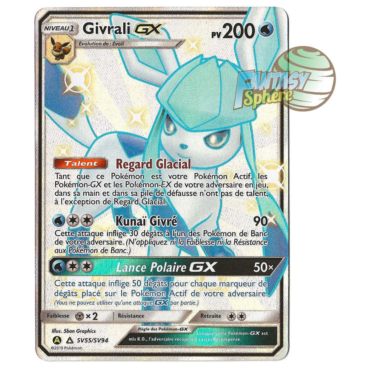 Item Givrali GX - Full Art Ultra Rare SV55/SV94 - Soleil et Lune 11.5 Destinees Occultes