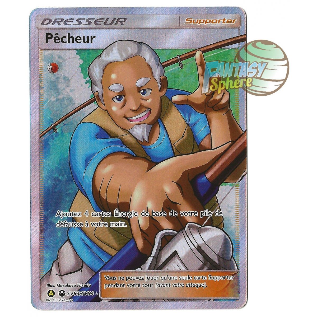 Pêcheur - Full Art Ultra Rare SV83/SV94 - Soleil et Lune 11.5 Destinees Occultes