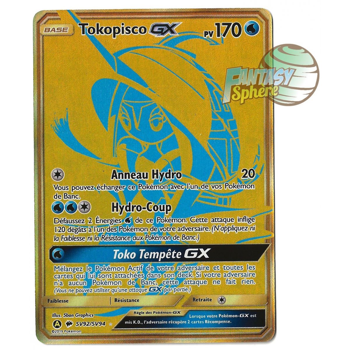 Tokopisco GX - Secret Rare SV92/SV94 - Soleil et Lune 11.5 Destinees Occultes