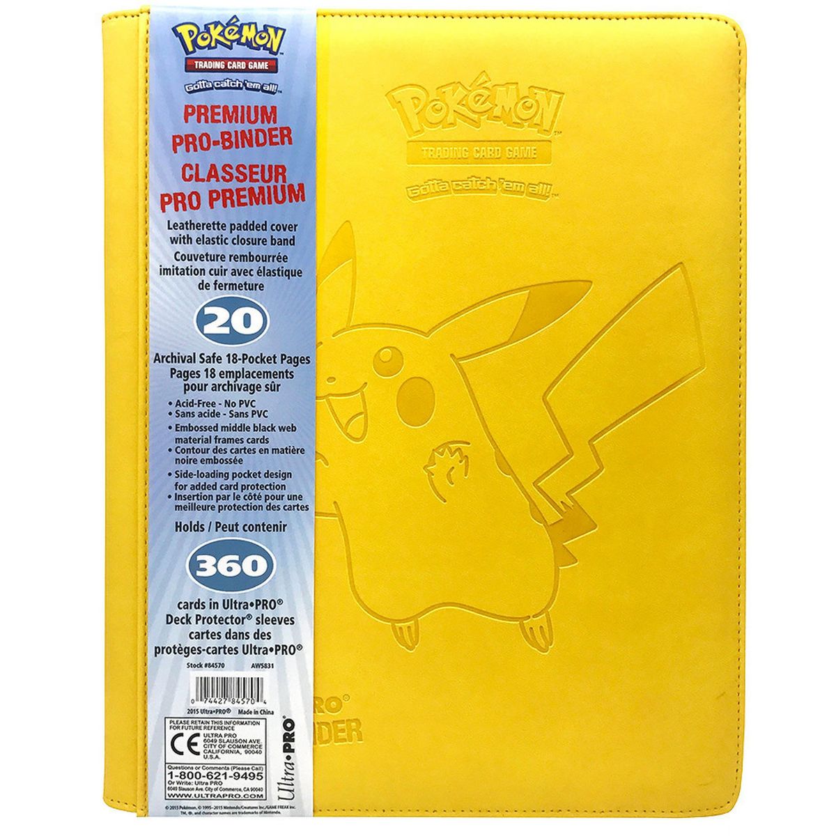 Item Pro Binder Premium 9 Cases - Pikachu