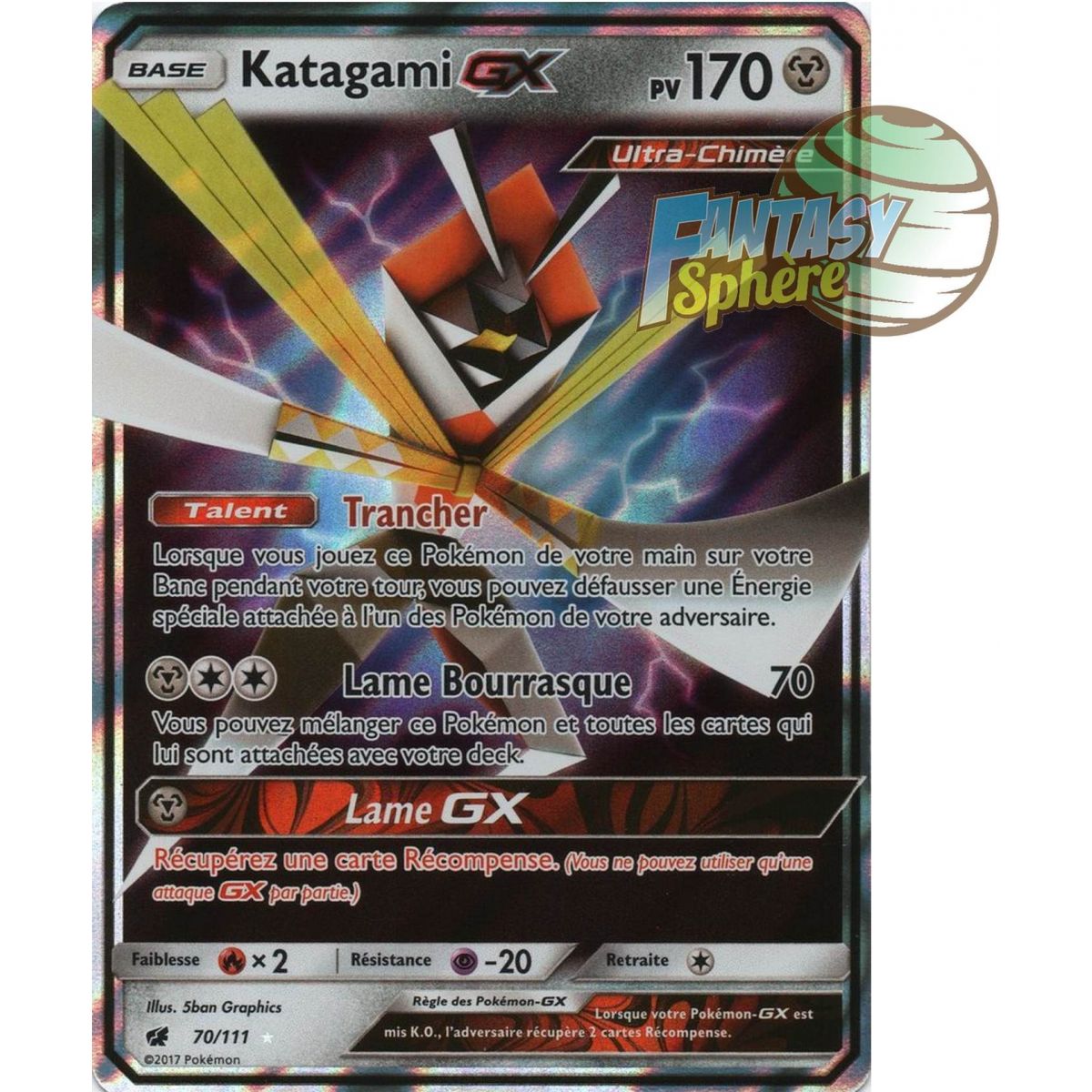 Katagami GX - Ultra Rare 70/111 - Soleil et Lune 4 Invasion Carmin