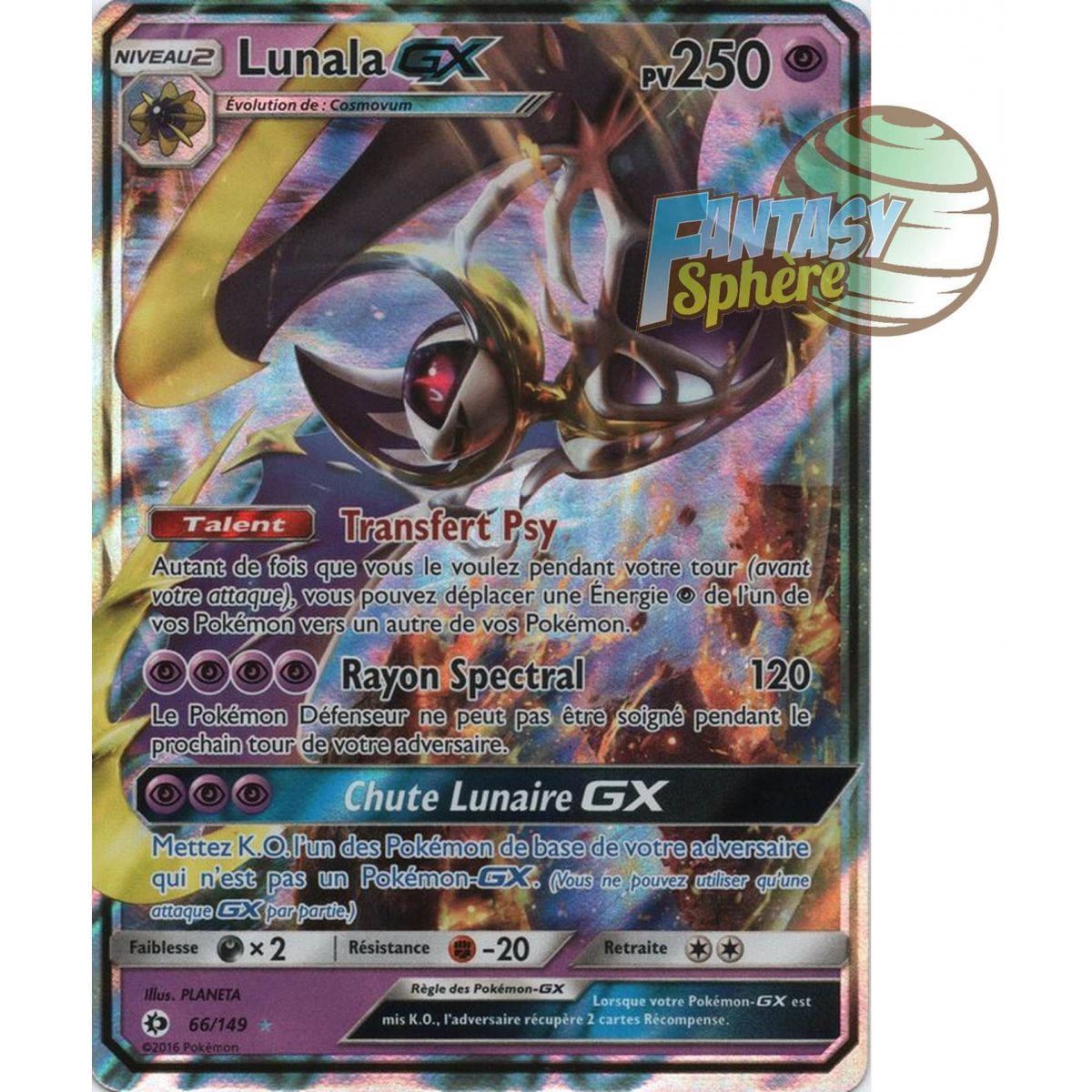 Item Lunala GX - Ultra Rare 66/149 - Soleil et Lune 1