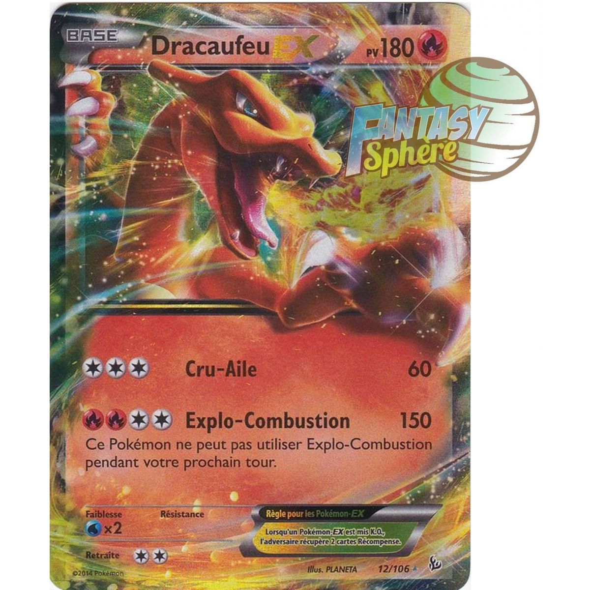 Dracaufeu-EX - Ultra Rare 12/106 - XY 2 Étincelles