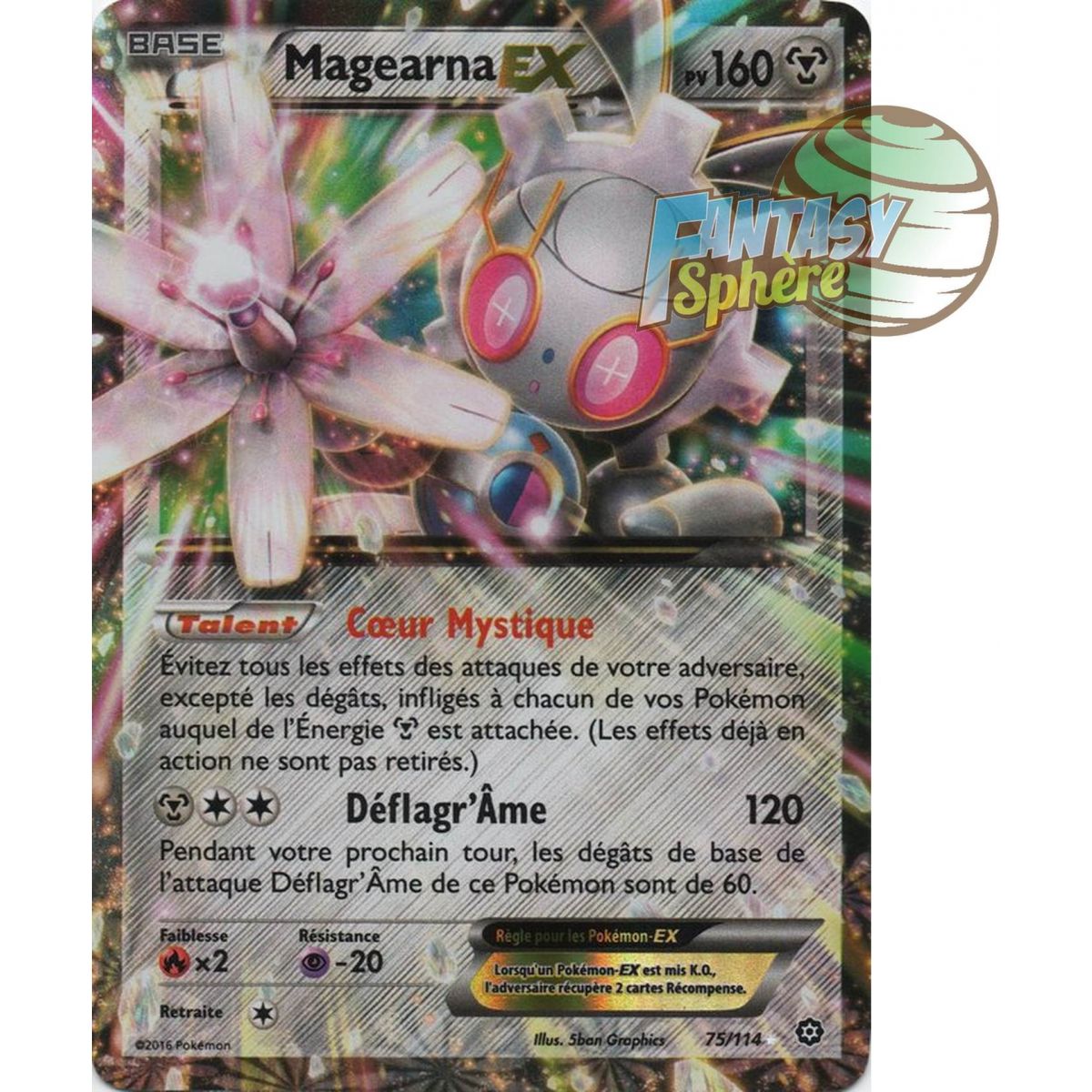 Item Magearna EX - Ultra Rare 75/114 - XY 11 Offensive Vapeur