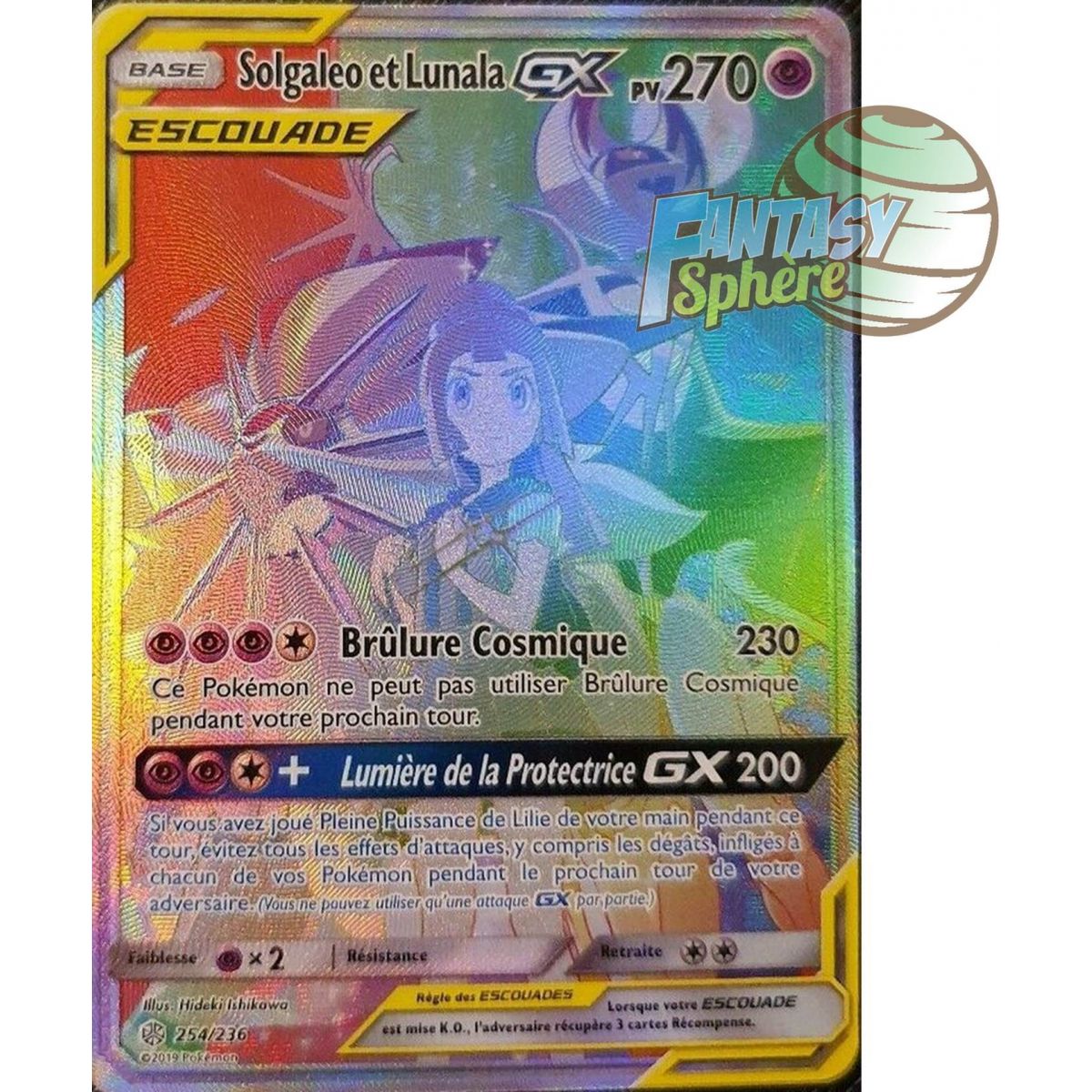 Item Solgaleo et Lunala GX - Secret Rare 254/236 - Soleil et Lune 12 Éclipse Cosmique