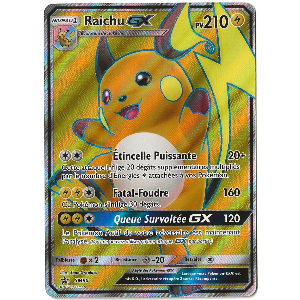 Item Raichu GX - Full Art Ultra Rare - SM90