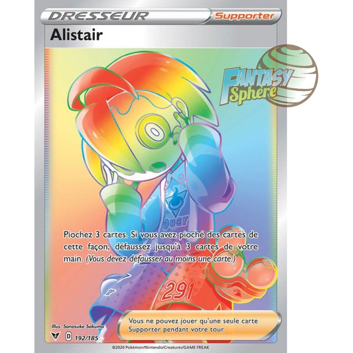 Alistair - Secret Rare 192/185 - Epee et Bouclier 4 Voltage Eclatant