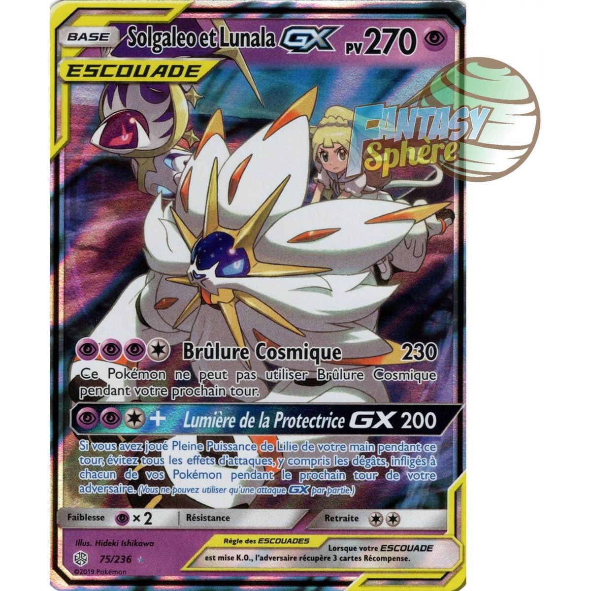 Solgaleo et Lunala GX - Ultra Rare 75/236 - Soleil et Lune 12 Éclipse Cosmique