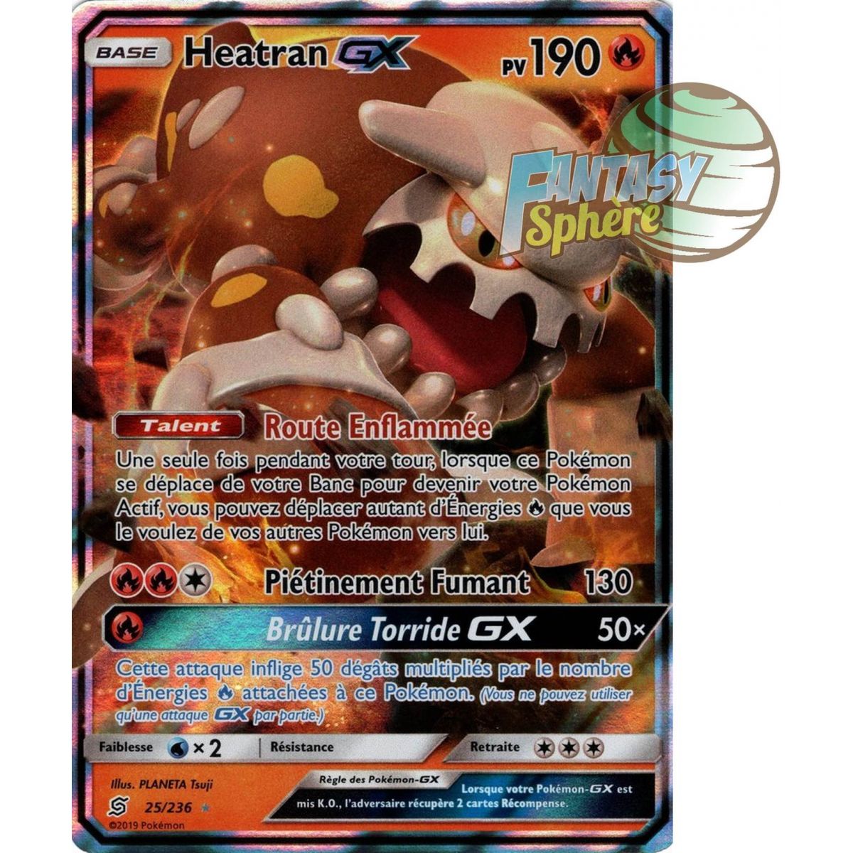 Heatran GX - Ultra Rare 25/236 - Soleil et Lune 11 Harmonie des Esprits