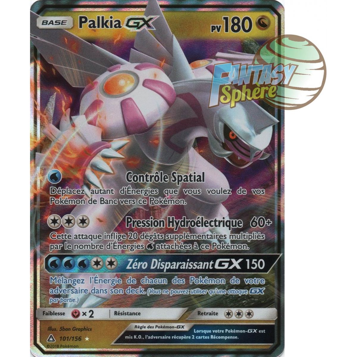 Item Palkia GX - Ultra Rare 101/156 - Soleil et Lune 5 Ultra Prisme