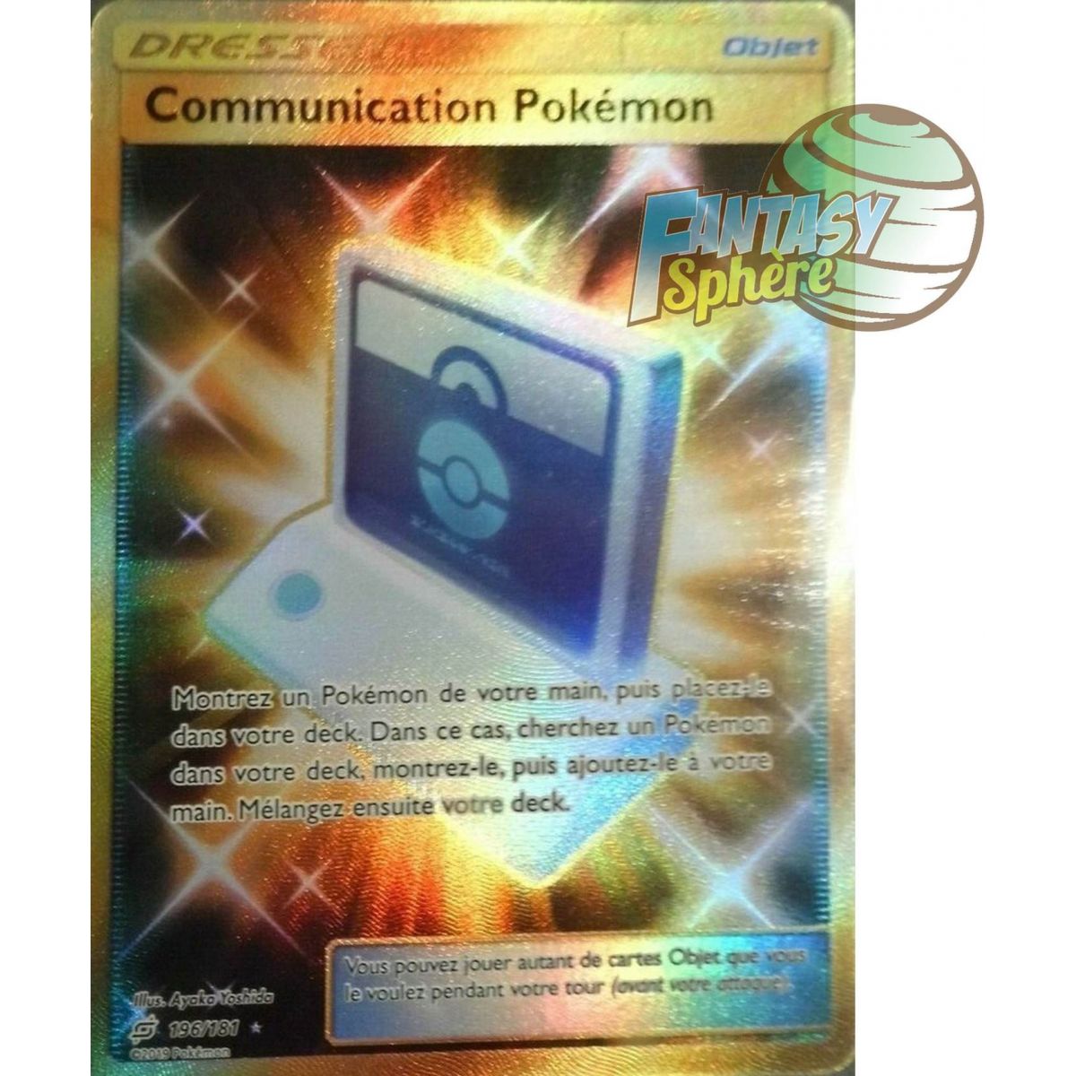 Communication Pokémon - Secret Rare 196/181 - Soleil et Lune 9 Duo de Choc