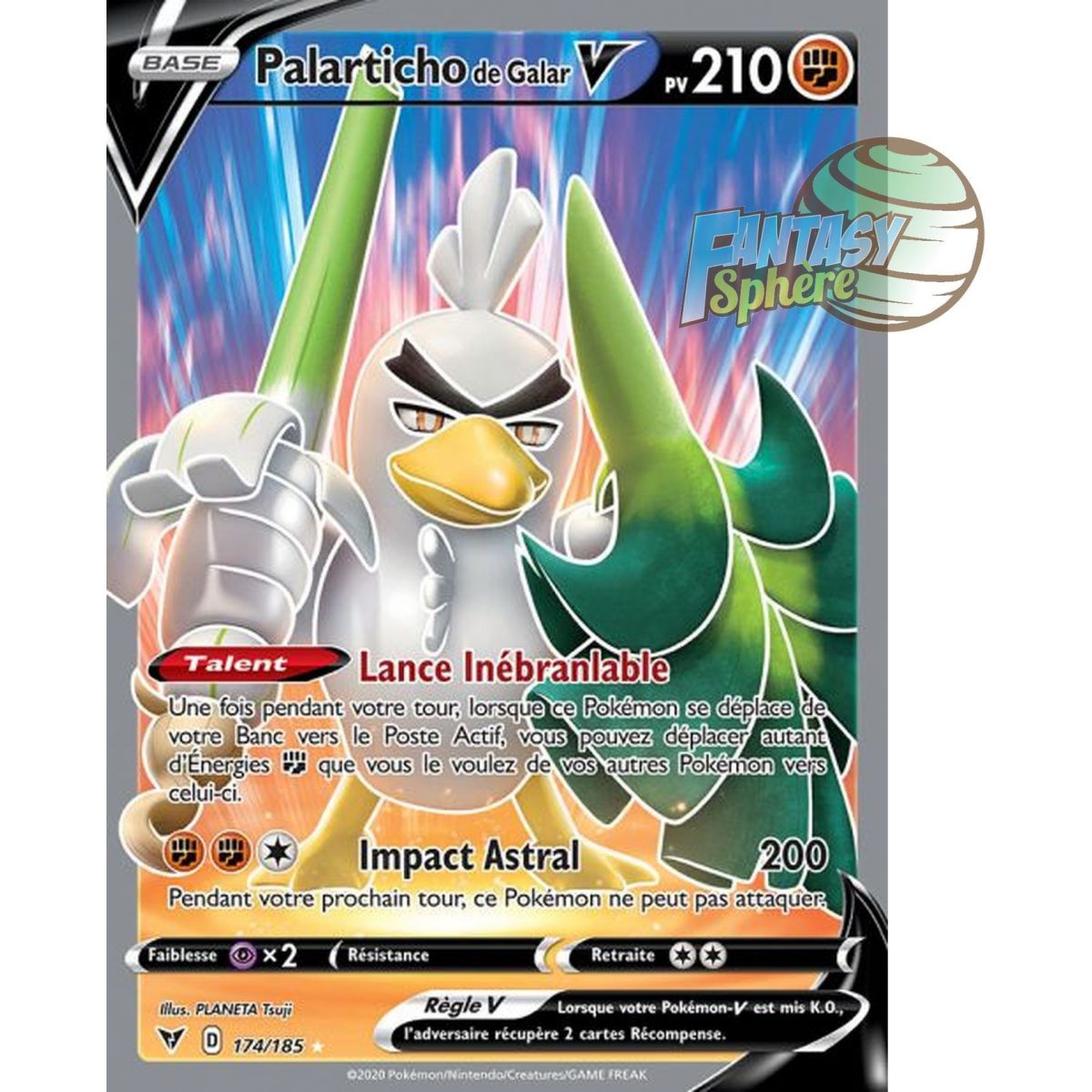 Palarticho de Galar V - Full Art Ultra Rare  174/185 - Epee et Bouclier 4 Voltage Eclatant