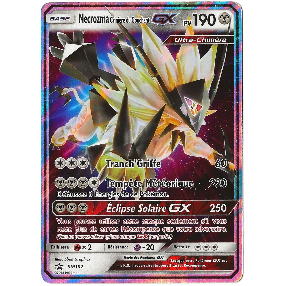 Item Necrozma Crinière du Couchant GX - Ultra Rare - SM102