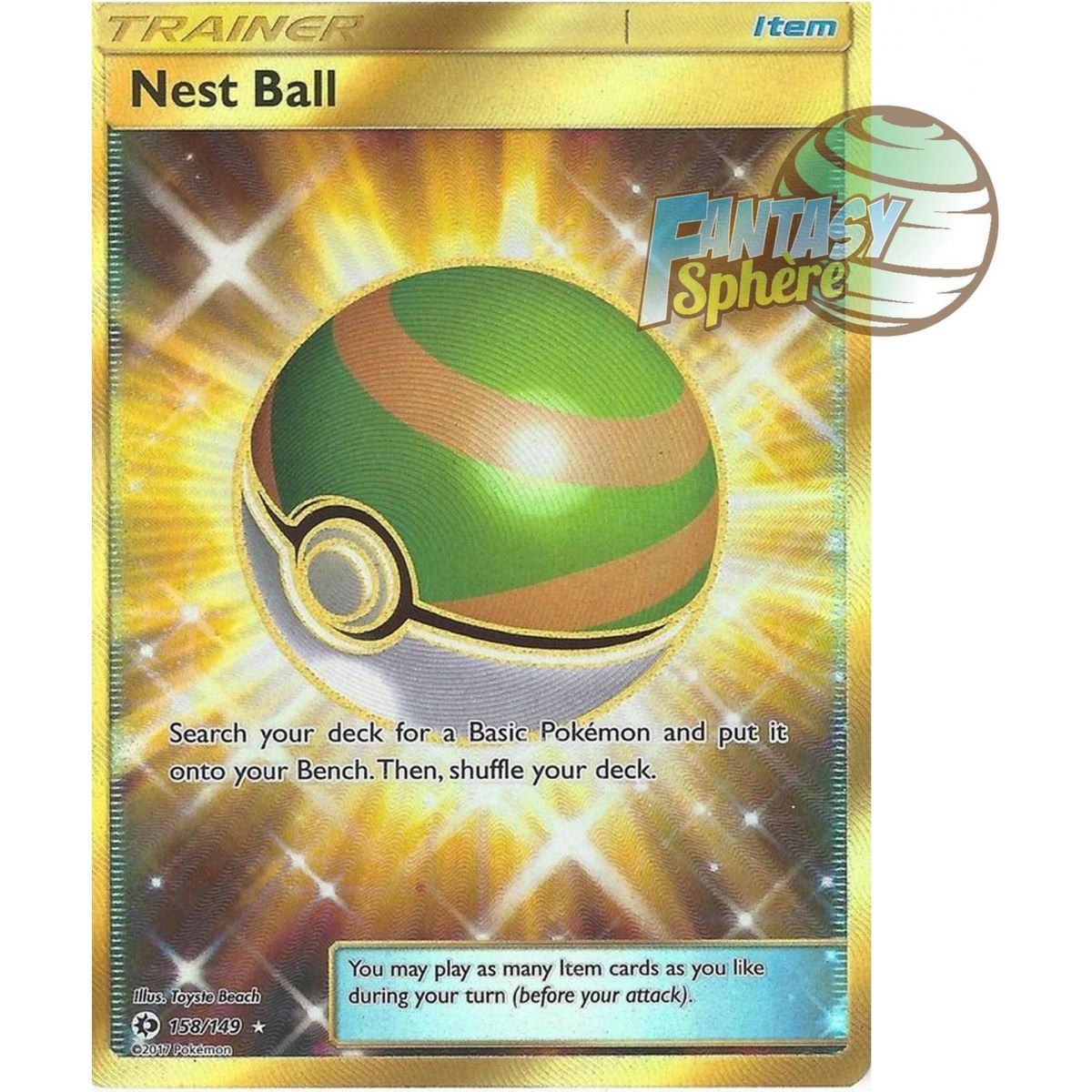 Item Faiblo Ball - Secret Rare 158/149 - Soleil et Lune 1