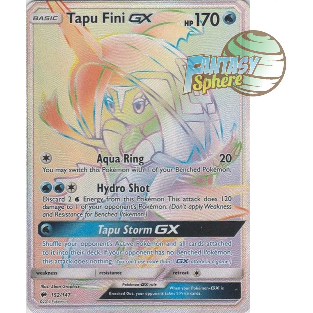 Tokopisco GX - Secret Rare 152/147 - Soleil et Lune 3 Ombres Ardentes