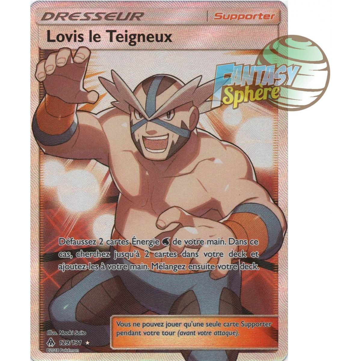 Item Lovis le Teigneux - Full Art Ultra Rare  129/131 - Soleil et Lune 6 Lumière Interdite