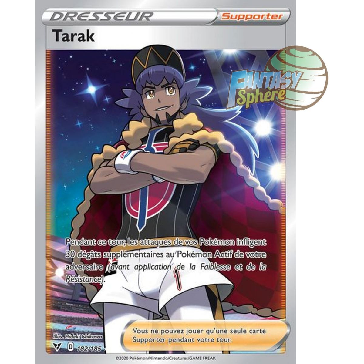 Tarak - Full Art Ultra Rare  182/185 - Epee et Bouclier 4 Voltage Eclatant