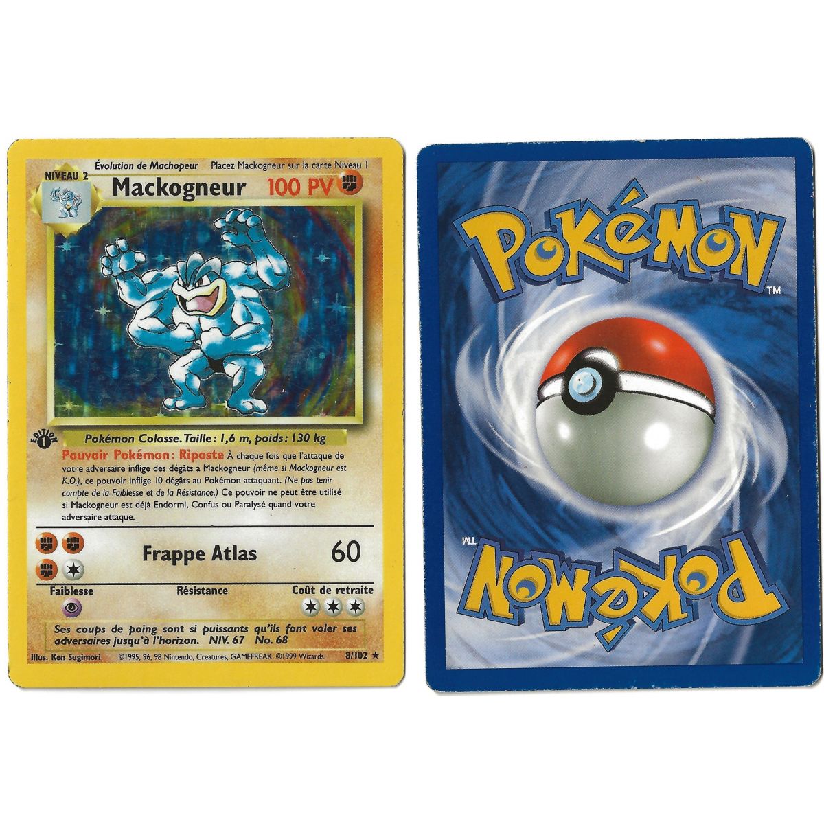 Mackogneur 8/102 Set de Base Holo 1st Français Voir Scan