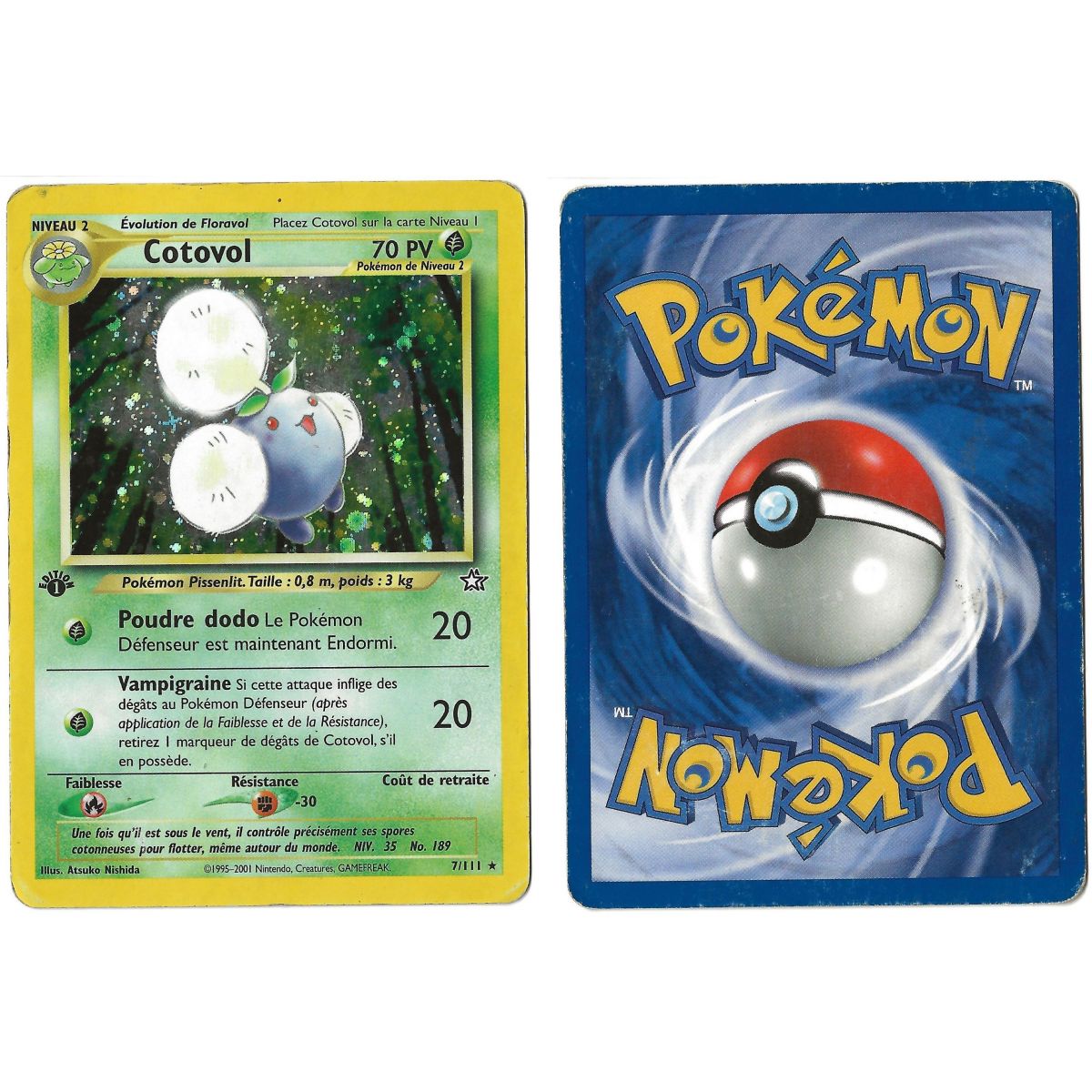 Item Cotovol 7/111 Neo Genesis Holo 1st Français Voir Scan