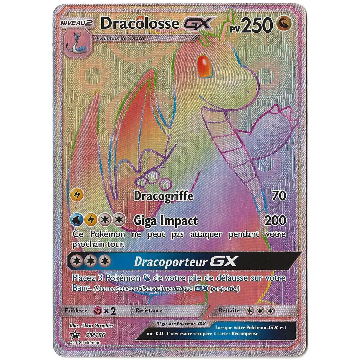 Dracolosse GX - Full Art Ultra Rare - SM156