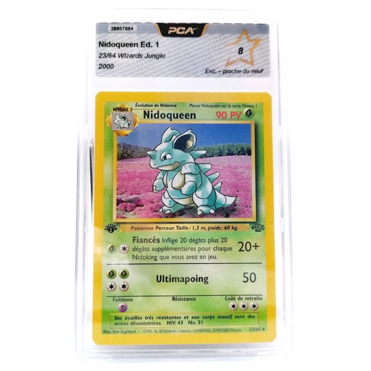 Nidoqueen 23/64 Edition 1 Wizards Jungle Français 1995-96-98 [PCA 8 - EXC-Near Mint]